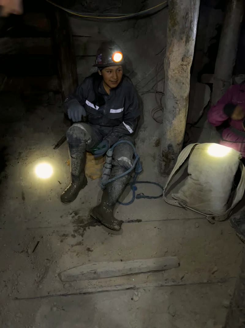 Minero en el Cerro Rico de Potosí